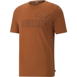 Puma ESS ELEVATED TEE Herrenshirt, braun, größe