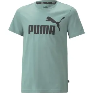 Puma ESS LOGO TEE B Jungenshirt, grün, veľkosť 152