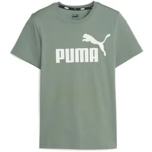 Puma ESS LOGO TEE B Jungenshirt, khaki, größe