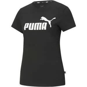 Puma ESS LOGO TEE Damenshirt, schwarz, größe #1637485