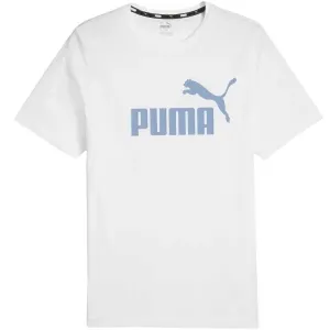 Puma ESS LOGO TEE Herrenshirt, weiß, größe