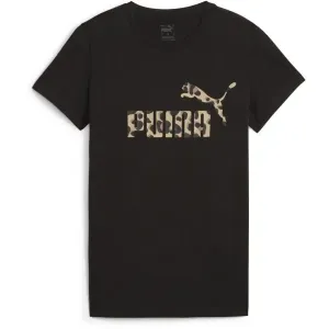 Puma ESSENTIALS + ANIMAL GRAPHIC TEE Damen-T-Shirt, schwarz, größe #1602675