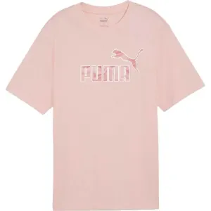 Puma ESSENTIALSENTIALS + MARBELEIZED TEE Damenshirt, rosa, größe #1536816