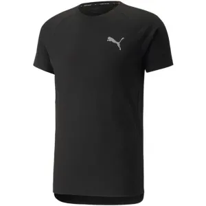 Puma EVOSTRIPE TEE Herren T-Shirt, schwarz, veľkosť XL
