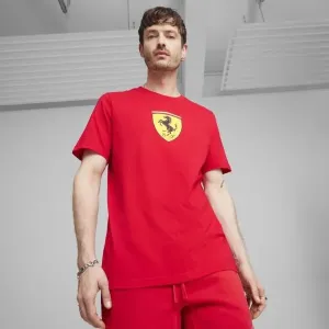 Puma FERRARI RACE BIG SHIELD Herrenshirt, rot, größe