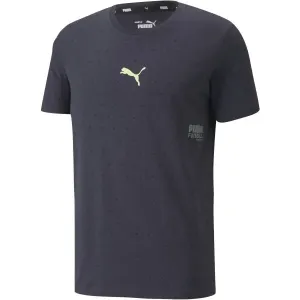 Puma FUßALL STREET TEE Fußball T-Shirt, dunkelblau, veľkosť XS