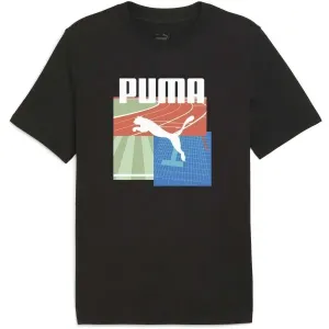 Puma GRAPHIC SUMMER SPORTS TEE Herren-T-Shirt, schwarz, größe