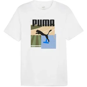 Puma GRAPHIC SUMMER SPORTS TEE Herren-T-Shirt, weiß, größe