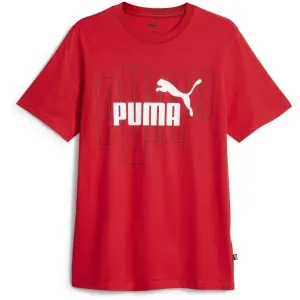 Puma GRAPHICS NO.1 TEE Herrenshirt, rot, größe