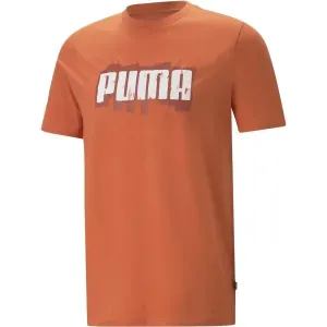 Puma GRAPHICS PUMA WORDING TEE Jungenshirt, orange, veľkosť L