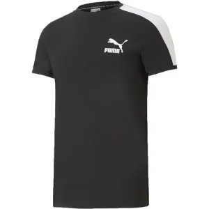 Puma ICONIC T7 TEE Herrenshirt, schwarz, größe