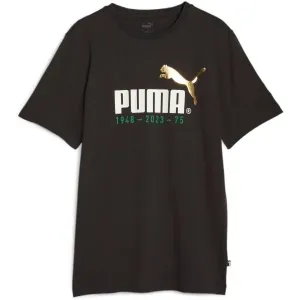 Puma LOGO CELEBRATION TEE Herrenshirt, schwarz, größe #1528306