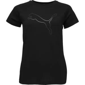 Puma MOTION LOGO TEE Damenshirt, schwarz, veľkosť XL