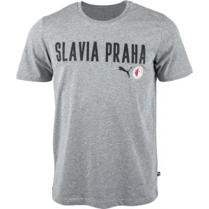 Puma Slavia Prague Graphic Tee DBLU Herrenshirt, grau, größe #152269
