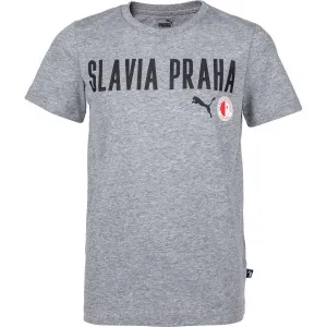 Puma Slavia Prague Graphic Tee Jr GRY Jungenshirt, grau, größe #172882