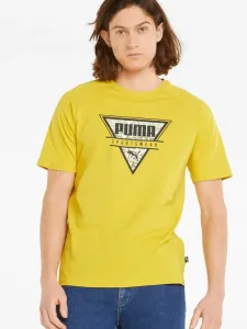 Puma SUMMER GRAPHIC TEE Herren T-Shirt, gelb, größe M