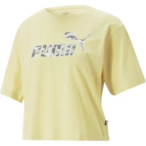 Puma SUMMER SPLASH GRAPHIC TEE Damenshirt, gelb, größe
