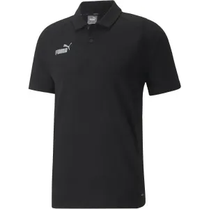 Puma TEAMFINAL CASUALS POLO Herren T-Shirt, schwarz, größe