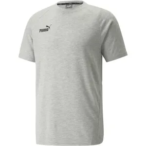 Puma TEAMFINAL CASUALS TEE Fußball T-Shirt, grau, größe #1155190