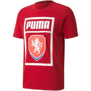 Puma FACR PUMA DNA TEE Herren Fußballshirt, rot, veľkosť XL