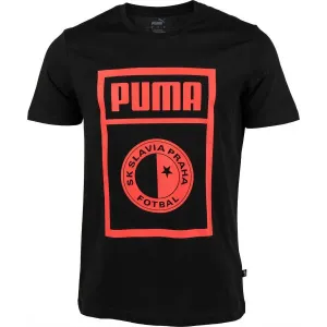 Puma SLAVIA PRAGUE GRAPHIC TEE Herrenshirt, schwarz, größe