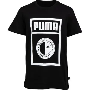 Puma SLAVIA PRAGUE GRAPHIC TEE JR Jungenshirt, schwarz, größe #723066