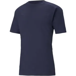 Puma TEAMCUP CASUALS TEE Fußball T-Shirt, dunkelblau, größe #1147546