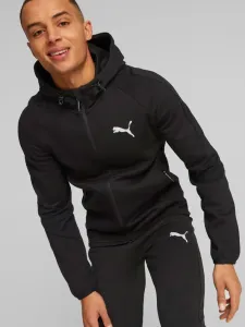 Puma EVOSTRIPE FULL-ZIP HOODIE DK Trainingssweatshirt für den Herrn, schwarz, größe