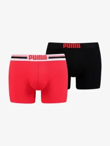Puma Boxershorts 2 Stück Schwarz Rot #1034880