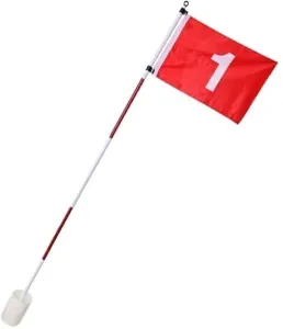 PURE 2 IMPROVE FLAG POLE SET Golf Flagge, weiß, größe