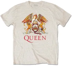 Queen T-Shirt Classic Crest Unisex Sand L