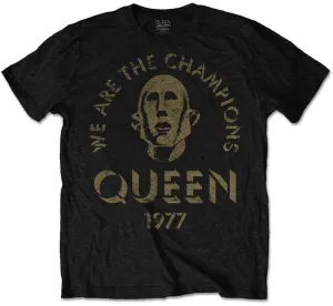 Queen T-Shirt We Are The Champions Unisex Black 2XL