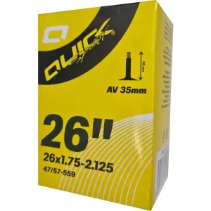 Quick AV26 x 1.75-2.125 35mm Fahrradschlauch, schwarz, größe
