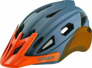 R2 Wheelie Helmet Petrol Blue/Neon Orange M Kinder fahrradhelm