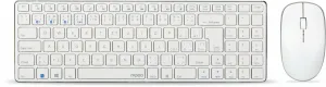 Rapoo 9300M Tschechische Tastatur-Slowakische Tastatur White