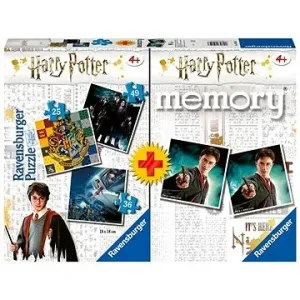 Ravensburger 050543 Harry Potter Gedächtnisspiel + 25/36/49 Puzzleteile