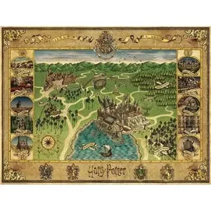 Ravensburger 165995 Karte von Hogwarts 1500 Puzzleteile