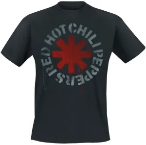 Red Hot Chili Peppers T-Shirt Stencil Unisex Black S