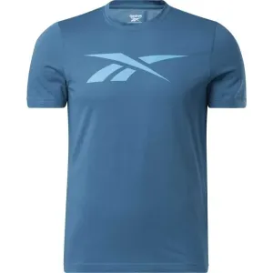 Reebok GS VECTOR TEE Herrenshirt, blau, veľkosť XL