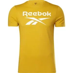 Reebok RI BIG LOGO TEE Herren T-Shirt, gelb, veľkosť XL