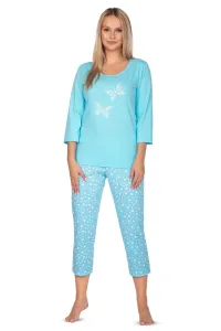 Damen Pyjamas 642 blue plus