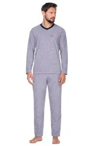 Herren Pyjamas 592 grey plus