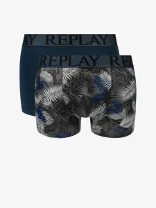 Replay Foliage Boxer-Shorts Blau
