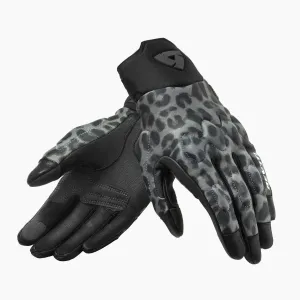 REV'IT! Spectrum Ladies Leopard Dark Grau Handschuhe Größe S