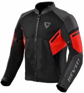 Rev'it! Jacket GT-R Air 3 Black/Neon Red 2XL Textiljacke