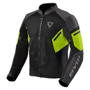Rev'it! Jacket GT-R Air 3 Black/Neon Yellow S Textiljacke