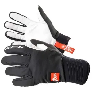 REX THERMO PLUS Handschuhe für den Langlauf, schwarz, größe