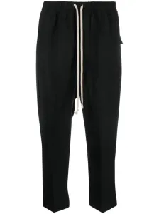 RICK OWENS - Astaire Cropped Drawstring Trousers
