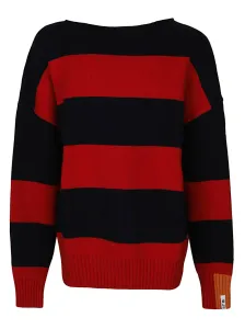 RIGHT FOR - Wool Striped Crewneck Jumper #1070636