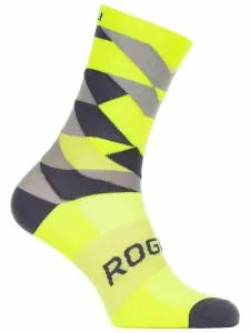 Design funktionell Socken Rogelli RAHMEN 14, nachdenklich gelb-schwarz-grau 007.152